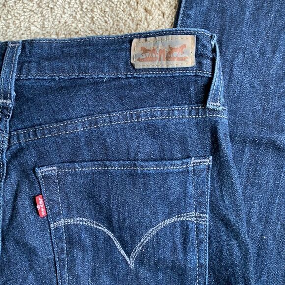 Levi’s Mid Rise Skinny straight leg dark wash jeans size 6 - Picture 5 of 11